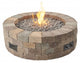 Outdoor Greatroom Bronson Block Round Gas Fire Pit Kit with Direct Spark Ignition - LP
