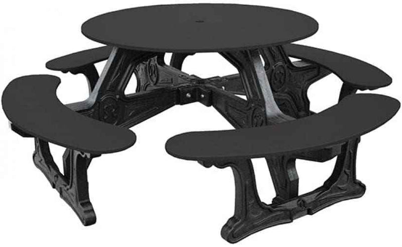 Cantina Round Table – Durable Outdoor Seating for 8