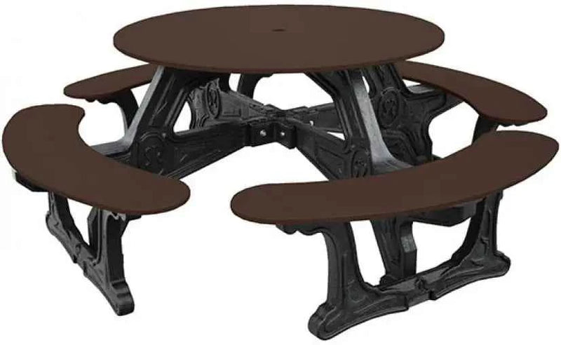 Cantina Round Table – Durable Outdoor Seating for 8