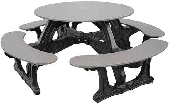 Cantina Round Table – Durable Outdoor Seating for 8