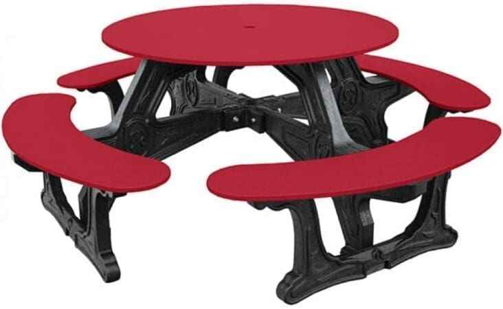 Cantina Round Table – Durable Outdoor Seating for 8