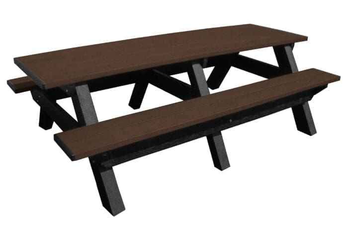Deluxe 8′ Recycled Plastic Picnic Table – Eco-Friendly Outdoor Seating