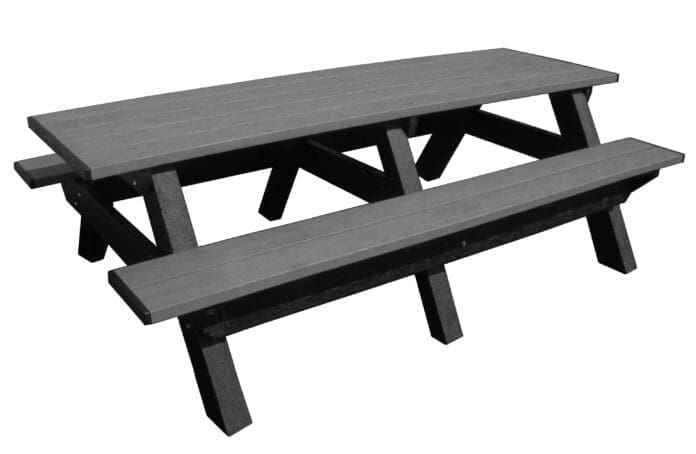 Deluxe 8′ Recycled Plastic Picnic Table – Eco-Friendly Outdoor Seating