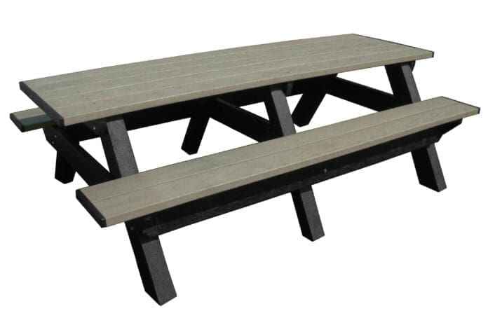 Deluxe 8′ Recycled Plastic Picnic Table – Eco-Friendly Outdoor Seating