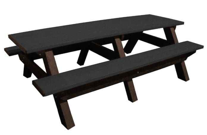 Deluxe 8′ Recycled Plastic Picnic Table – Eco-Friendly Outdoor Seating