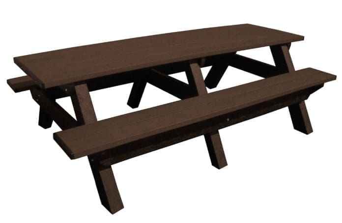 Deluxe 8′ Recycled Plastic Picnic Table – Eco-Friendly Outdoor Seating
