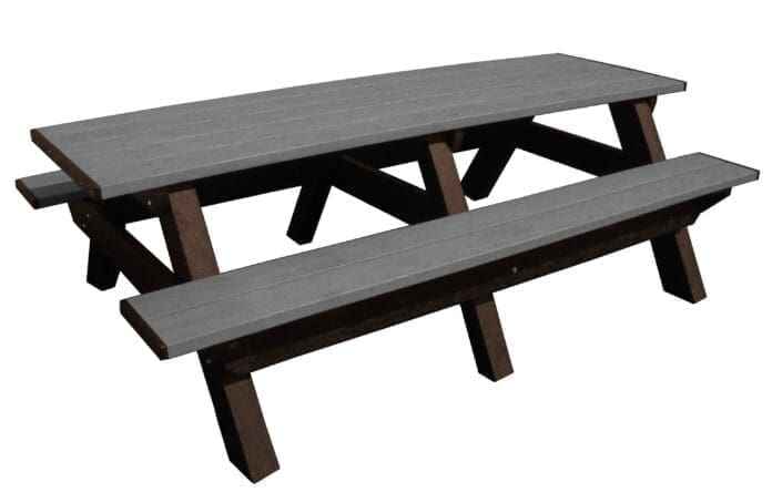 Deluxe 8′ Recycled Plastic Picnic Table – Eco-Friendly Outdoor Seating