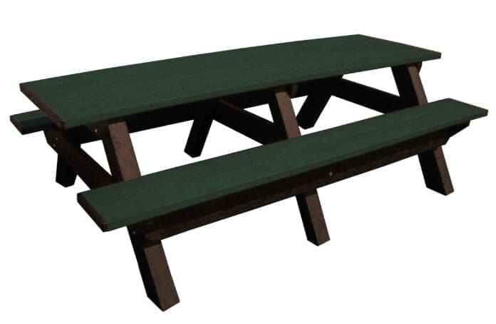 Deluxe 8′ Recycled Plastic Picnic Table – Eco-Friendly Outdoor Seating