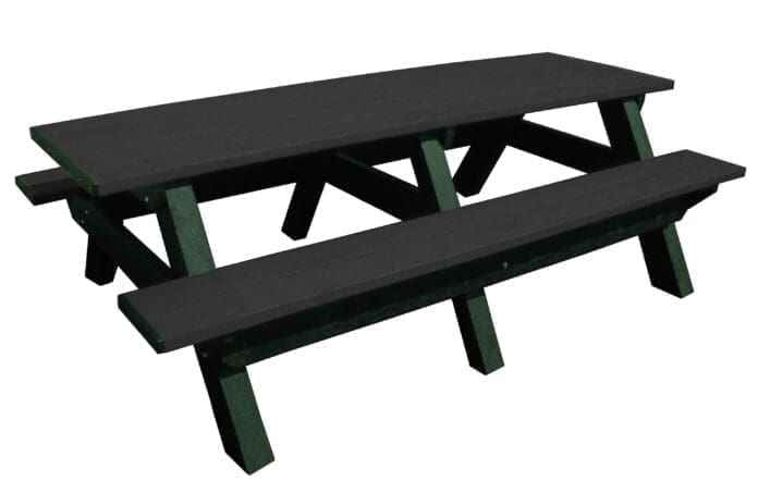 Deluxe 8′ Recycled Plastic Picnic Table – Eco-Friendly Outdoor Seating