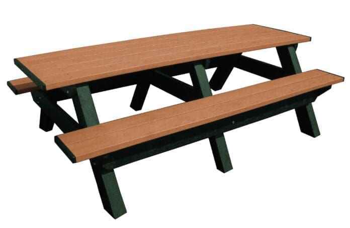 Deluxe 8′ Recycled Plastic Picnic Table – Eco-Friendly Outdoor Seating
