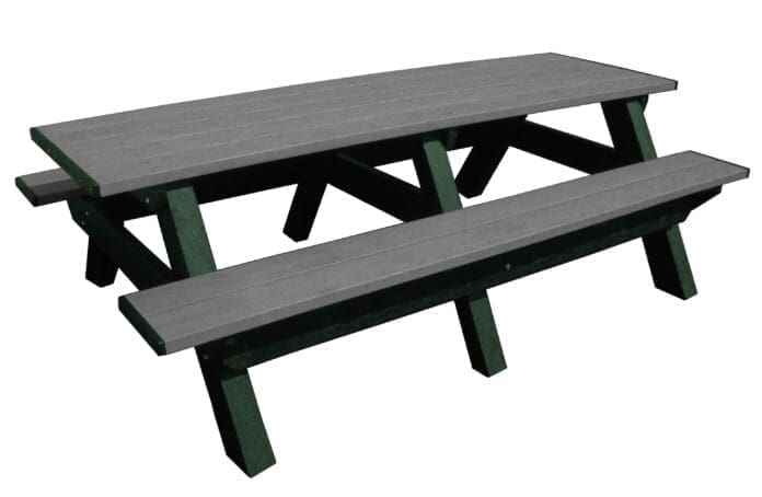 Deluxe 8′ Recycled Plastic Picnic Table – Eco-Friendly Outdoor Seating