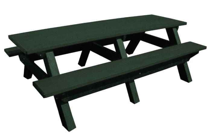 Deluxe 8′ Recycled Plastic Picnic Table – Eco-Friendly Outdoor Seating