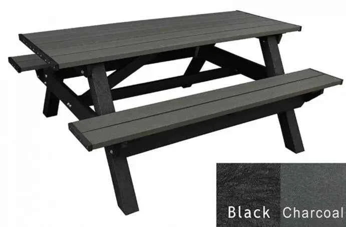 Deluxe 6′ Picnic Table – Durable Recycled Plastic Outdoor Seating