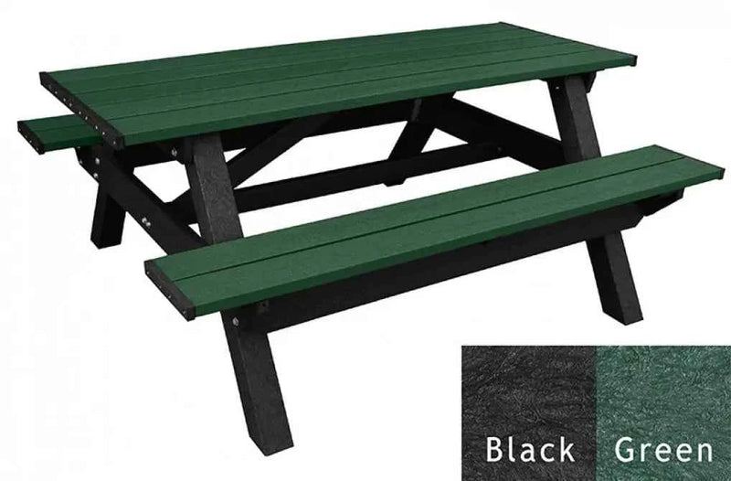Deluxe 6′ Picnic Table – Durable Recycled Plastic Outdoor Seating