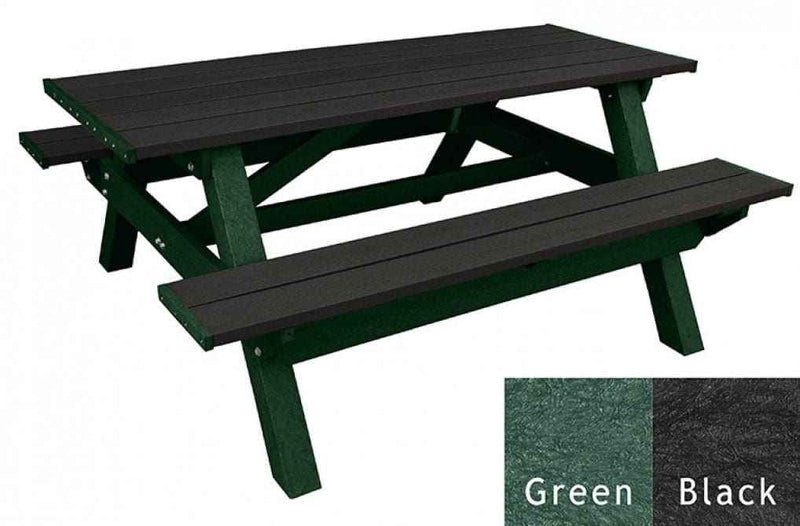 Deluxe 6′ Picnic Table – Durable Recycled Plastic Outdoor Seating