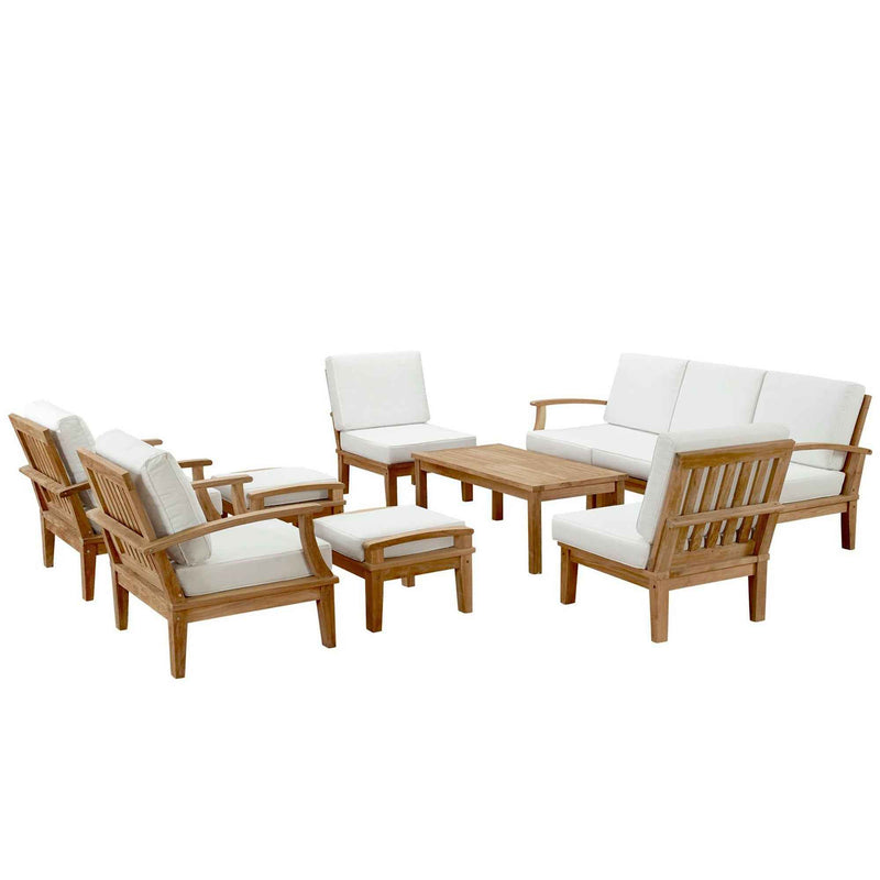 Patio Elegance Marina 10-Piece Teak Modway Outdoor Seating Set