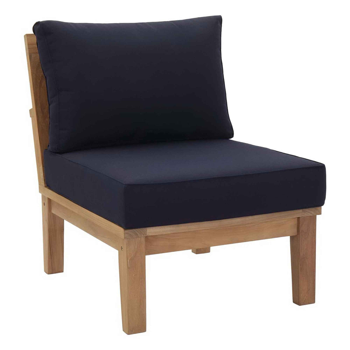 Patio Elegance Marina 8-Piece Outdoor Teak Sectional Set by Modway