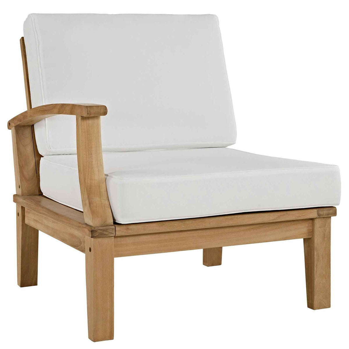 Patio Elegance Marina 8-Piece Outdoor Teak Sectional Set by Modway