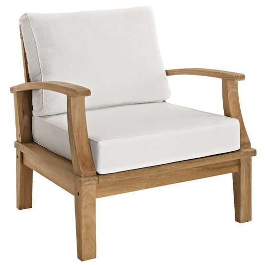Patio Elegance Marina 8-Piece Outdoor Teak Sectional Set by Modway