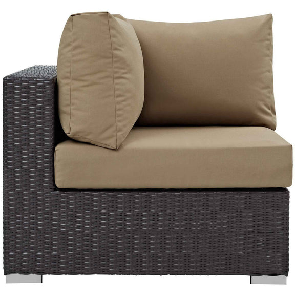 Patio Elegance Convene 10-Piece Outdoor Sectional Lounge Set by Modway