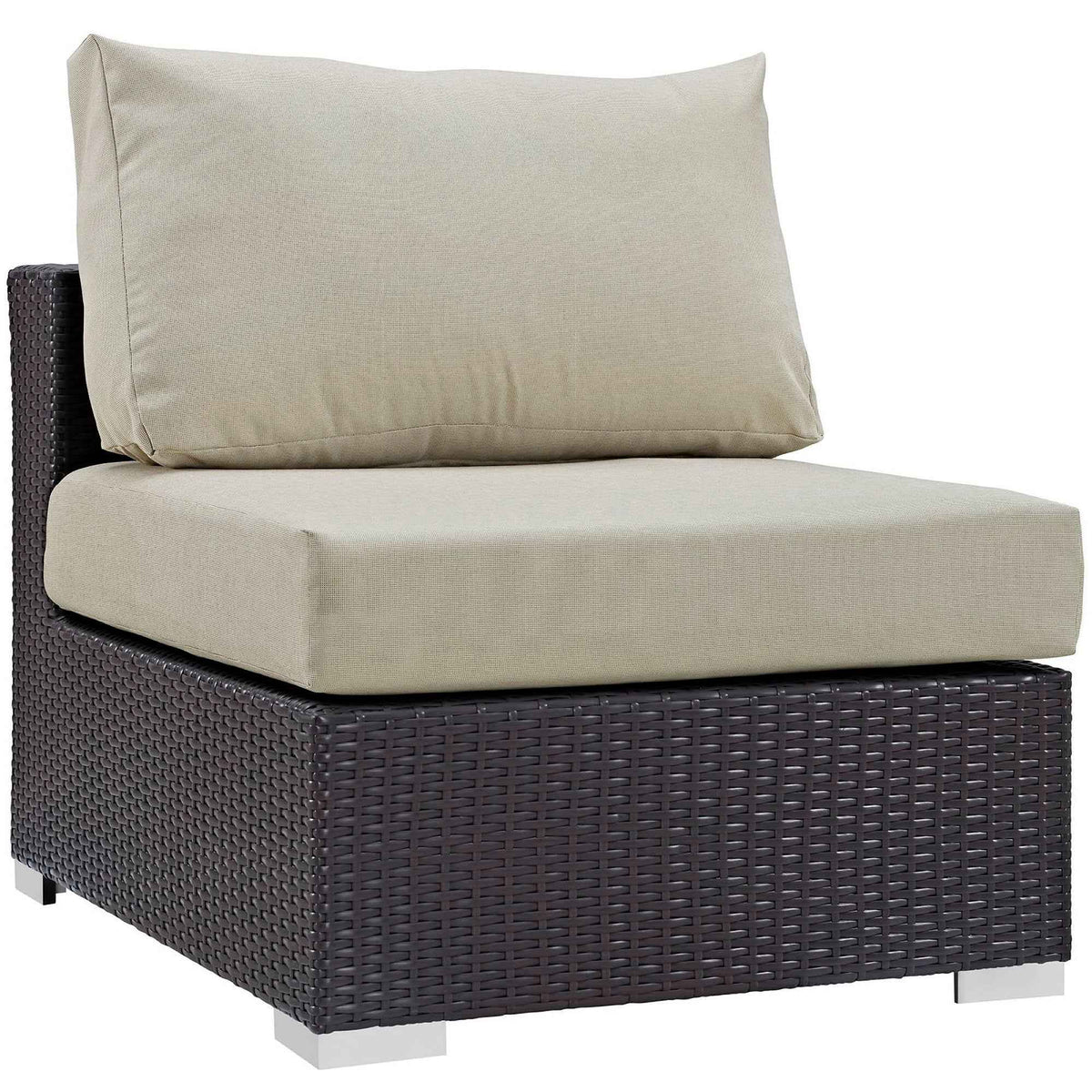 Patio Elegance Convene 10-Piece Outdoor Sectional Lounge Set by Modway