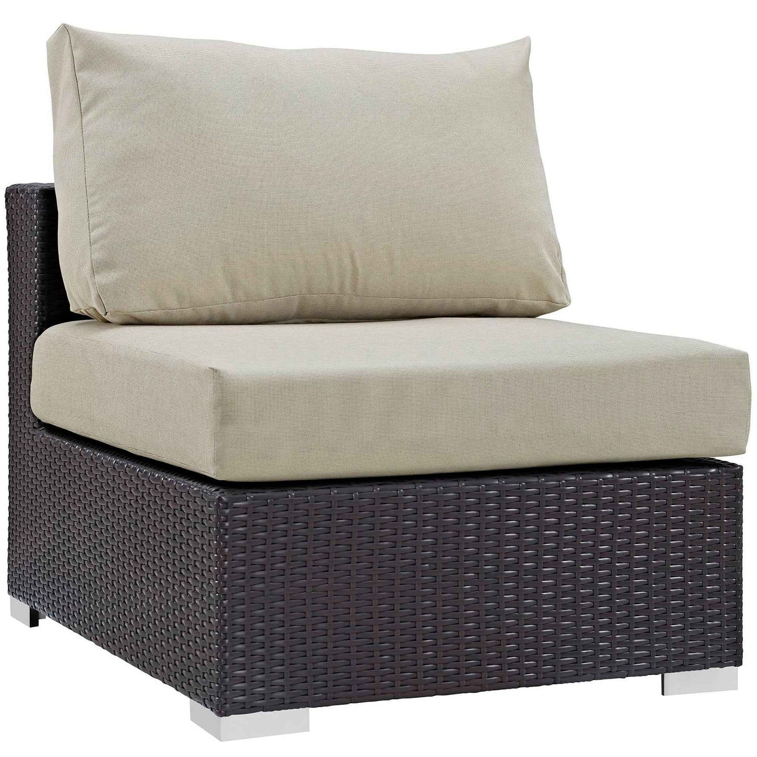 Patio Elegance Convene 10-Piece Outdoor Sectional Lounge Set by Modway