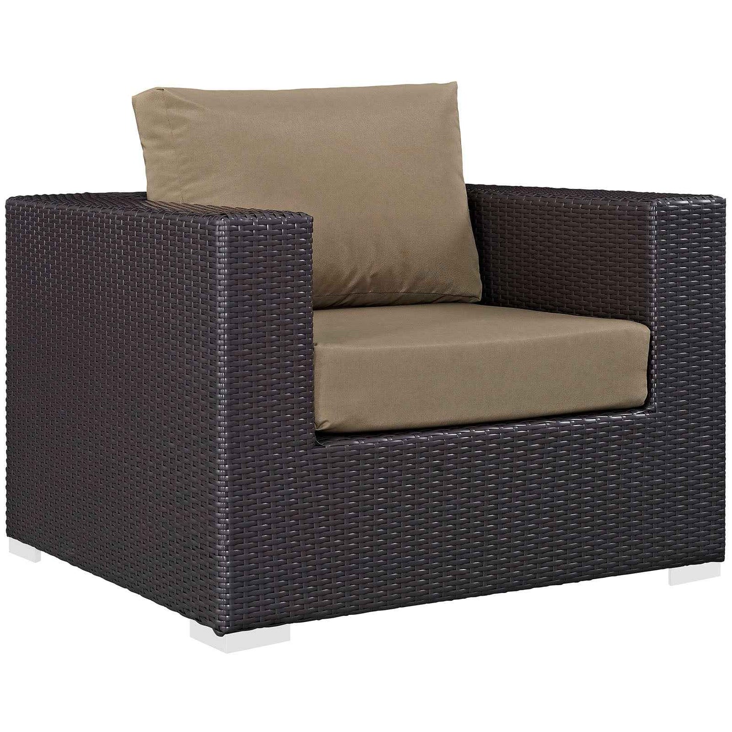 Patio Elegance Convene 10-Piece Outdoor Sectional Lounge Set by Modway
