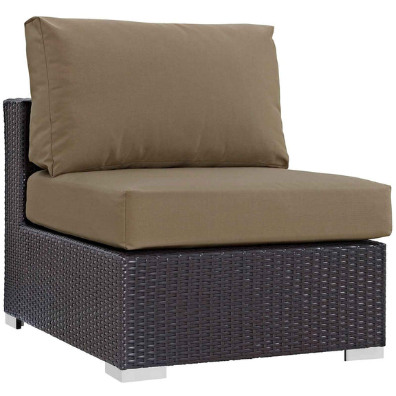 Patio Elegance Convene 10-Piece Outdoor Sectional Lounge Set by Modway