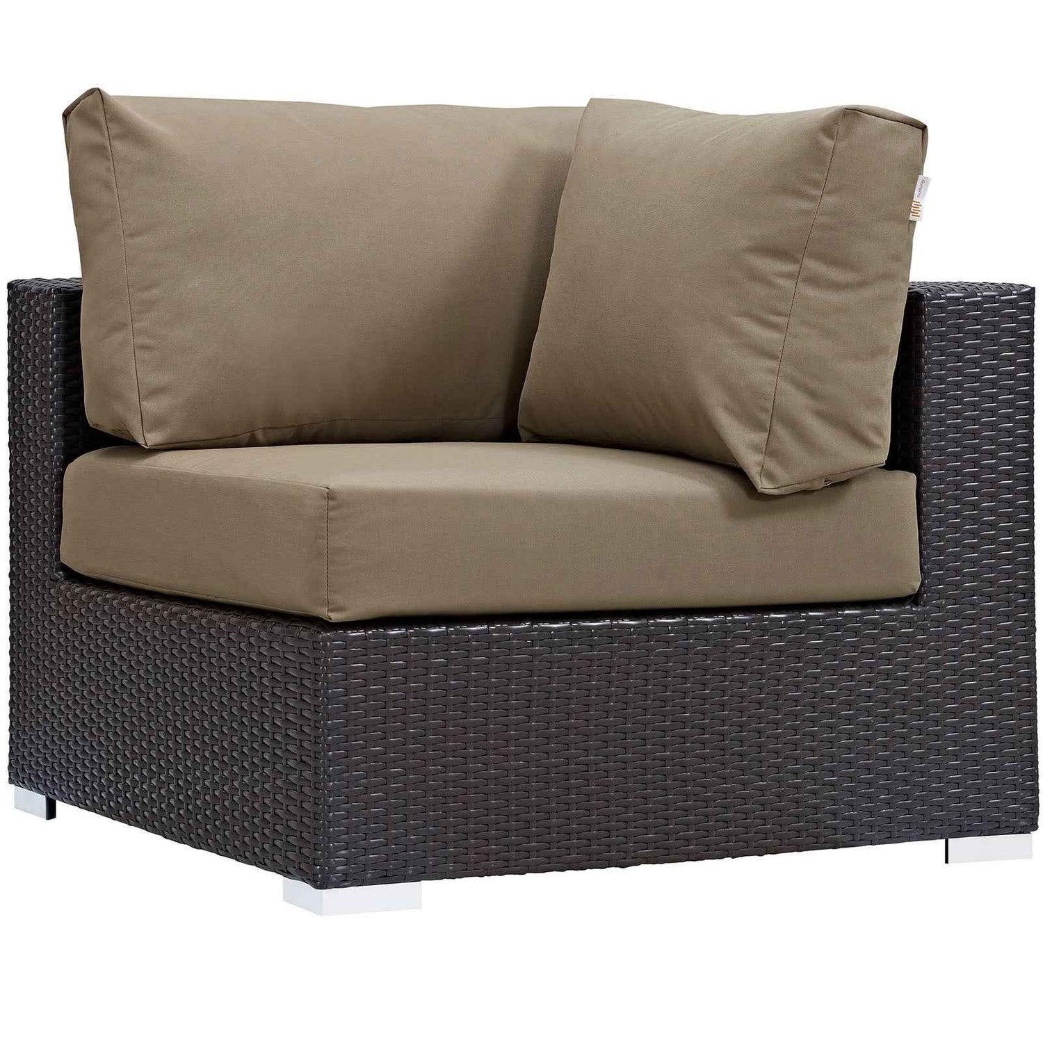 Patio Elegance Convene 10-Piece Outdoor Sectional Lounge Set by Modway