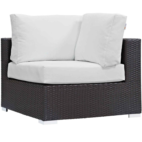 Patio Elegance Convene 10-Piece Outdoor Sectional Lounge Set by Modway