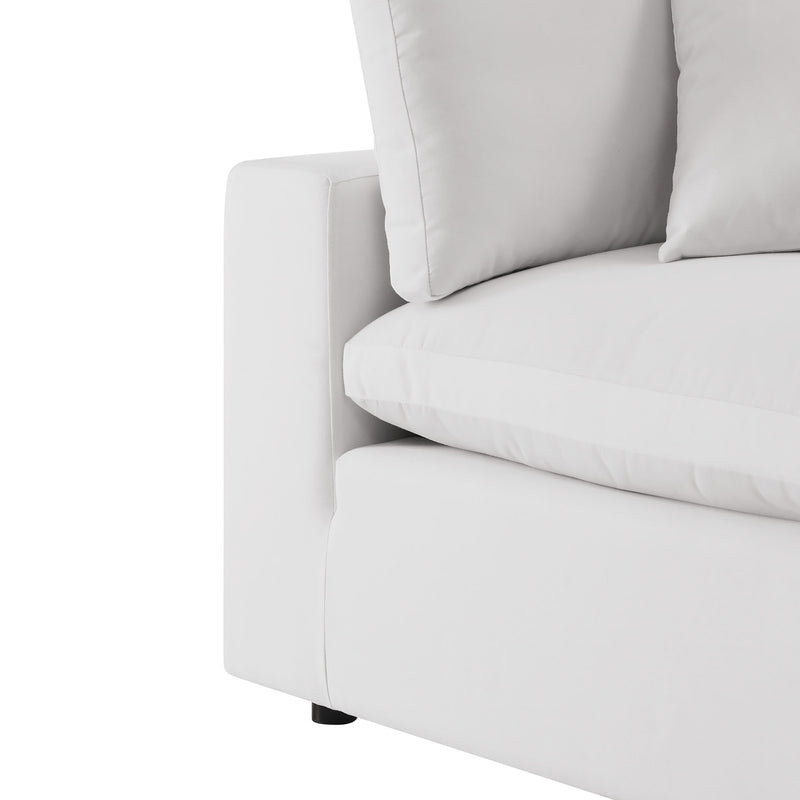 Patio Elegance Commix 5-Piece Outdoor Sectional Sofa Set by Modway - Patio Elegance