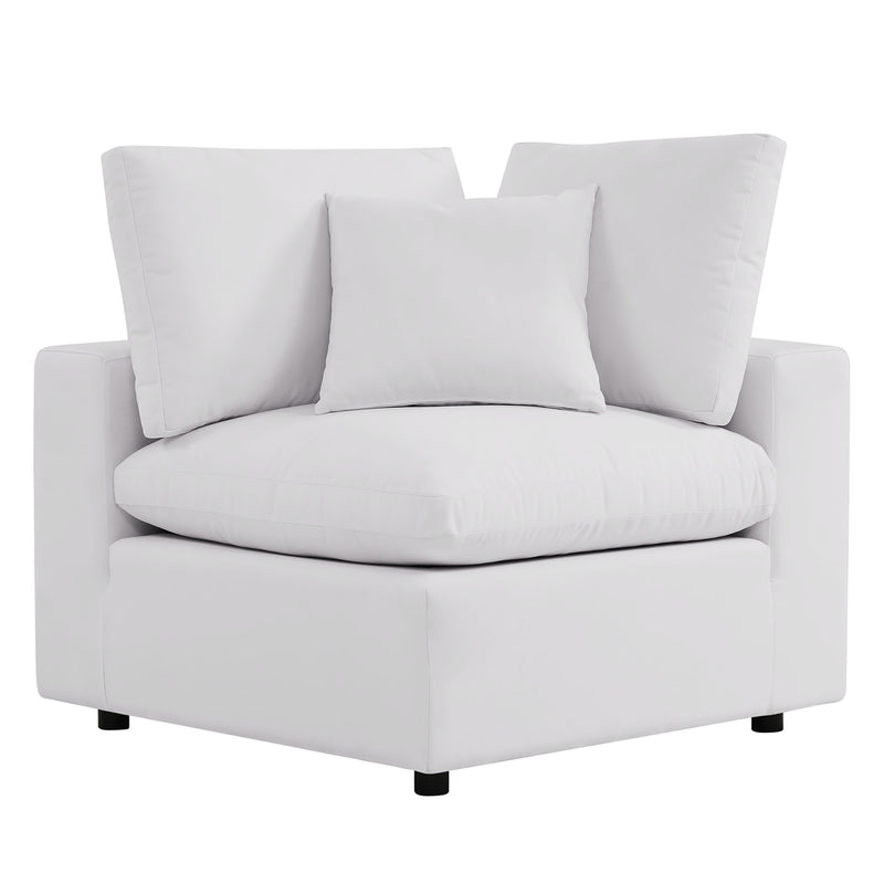 Patio Elegance Commix 5-Piece Outdoor Sectional Sofa Set by Modway - Patio Elegance
