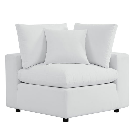 Commix 5-Piece Outdoor Patio Sectional Sofa – White (Sunbrella® Edition) by Patio Elegance