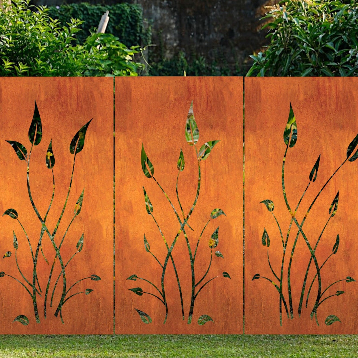 Outdoor Metal Privacy Screen Panels 24" x 60" & 24" x 72" – Heavy-Duty Steel for Patio & Fence