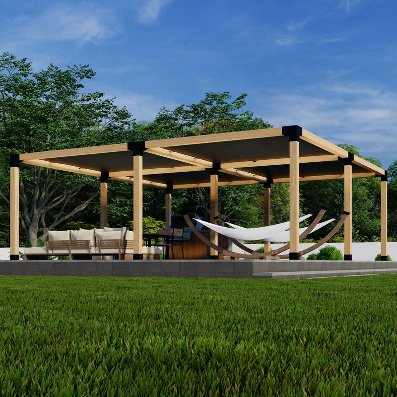 DIY Pergola Kit for a Freestanding Pergola With Canopies - Any Size Up to 24' x 24'
