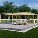 DIY Pergola Bracket Kit for a Freestanding Pergola With Slatted Roof - Any Size Up to 24' x 24'