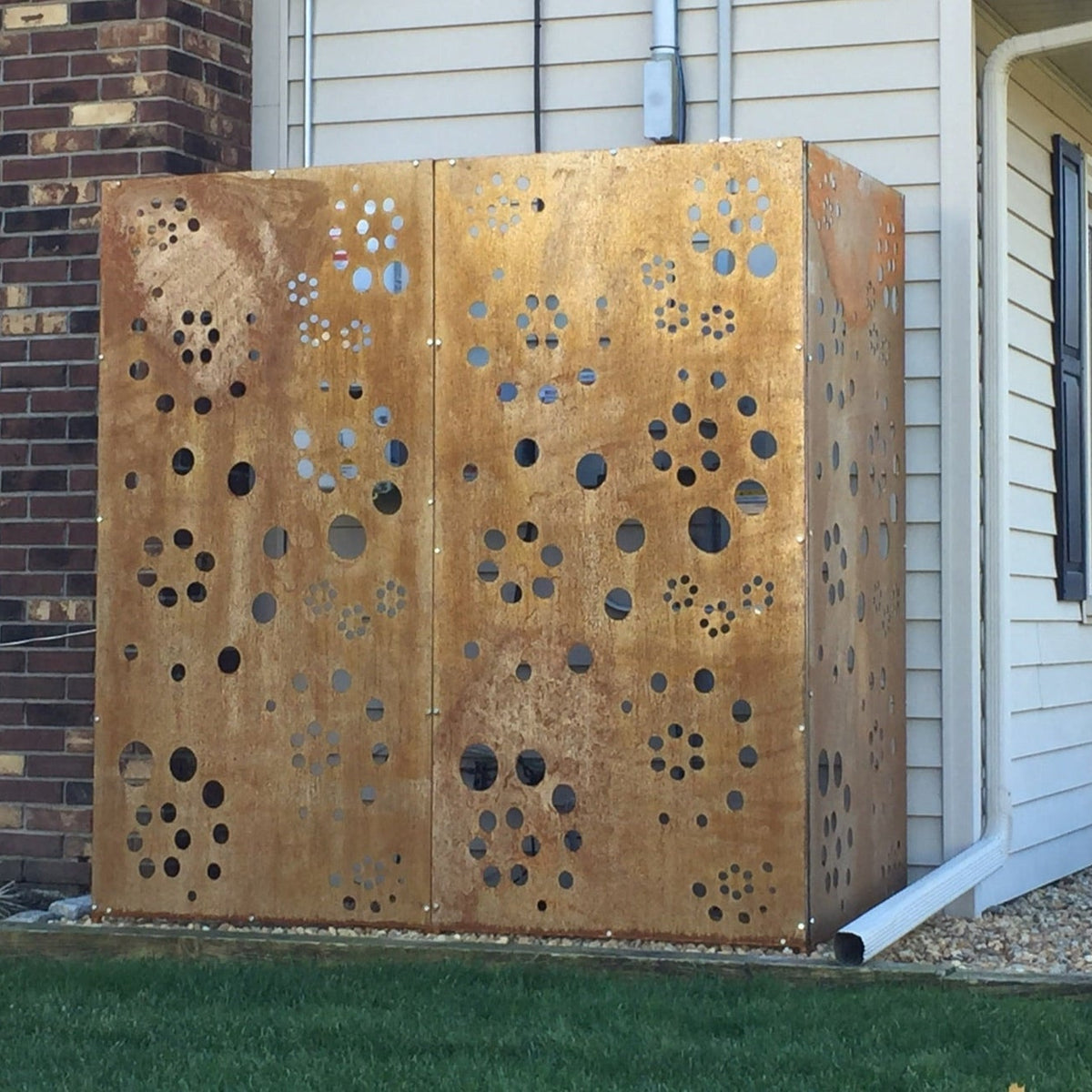 Outdoor Metal Privacy Wall Panels (60” & 72”) – Heavy-Duty Steel for Patio & Fence