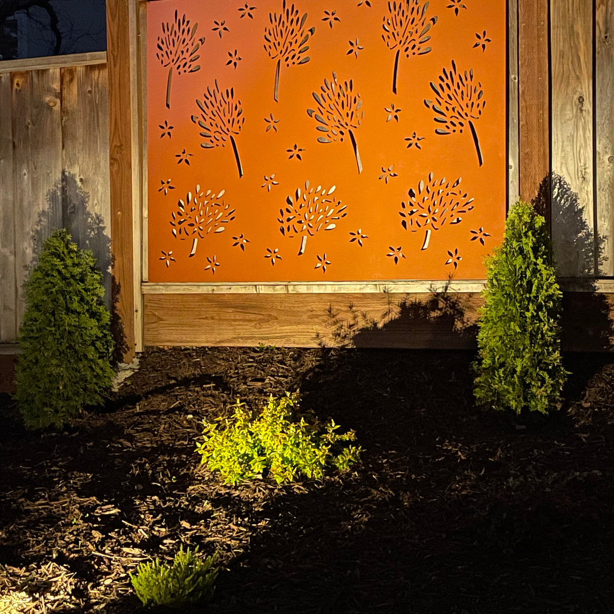 Outdoor Metal Privacy Screen Panels (60” & 72”) | Heavy-Duty Steel for Patio & Fence