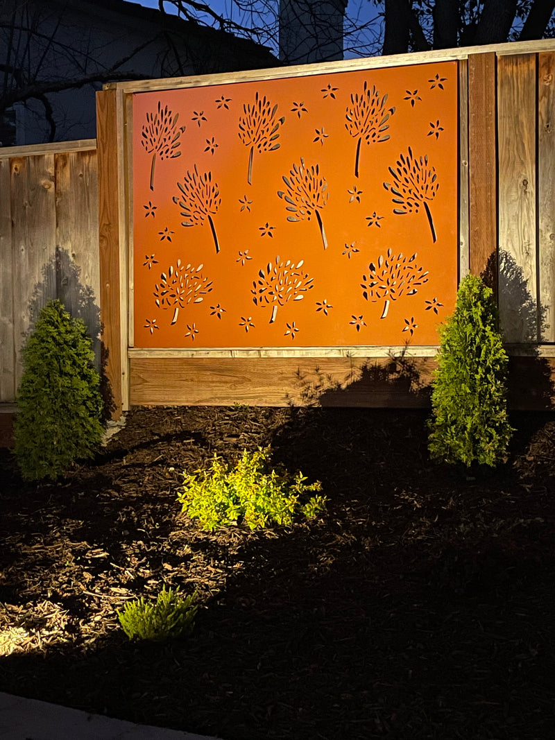 Outdoor Metal Privacy Screen Panels (60” & 72”) | Heavy-Duty Steel for Patio & Fence