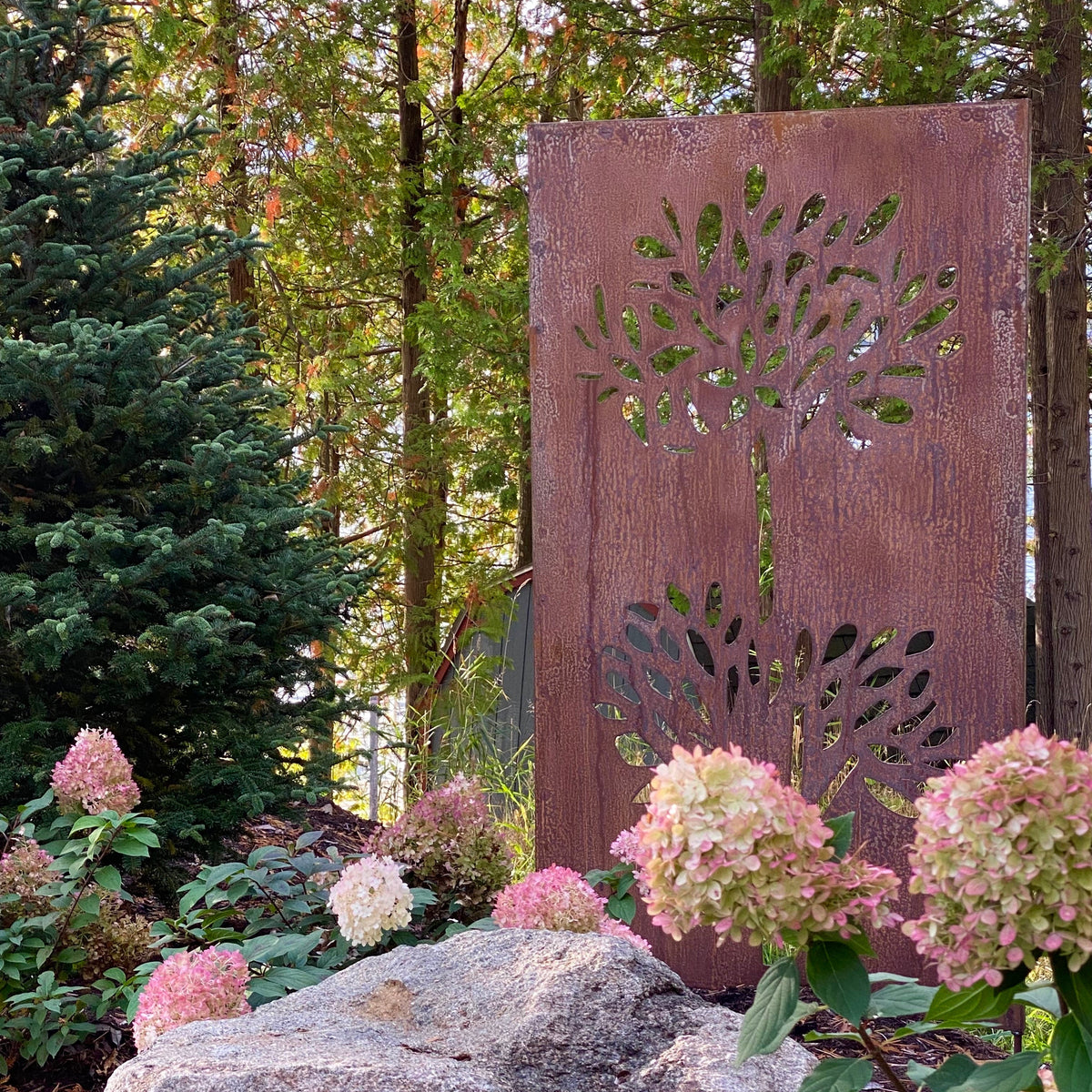 Outdoor Metal Privacy Screen Panels (60” & 72”) | Heavy-Duty Steel for Patio & Fence