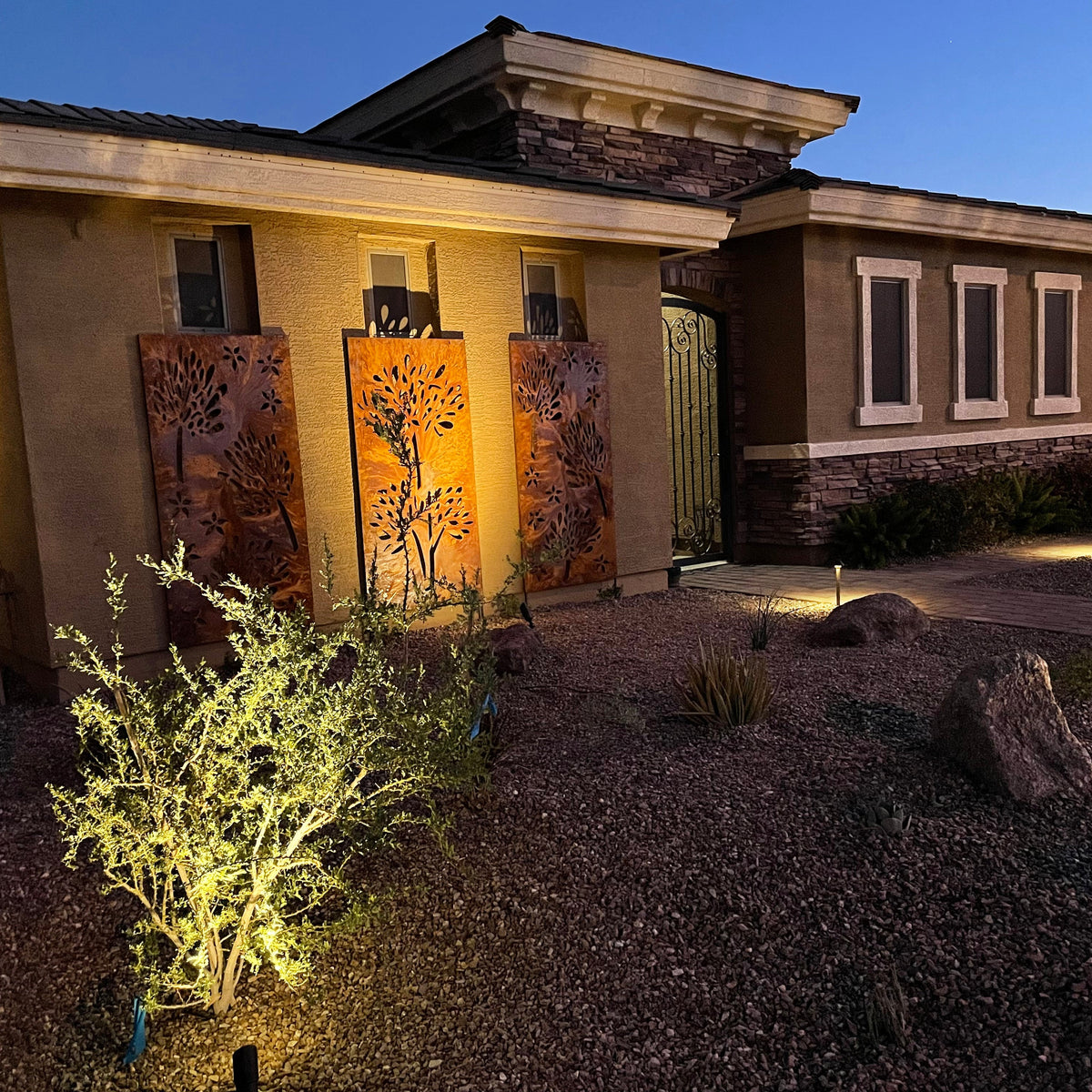 Outdoor Metal Privacy Screen Panels (60” & 72”) | Heavy-Duty Steel for Patio & Fence