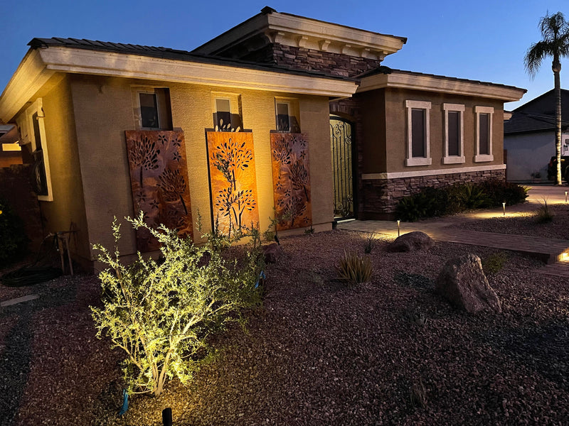 Outdoor Metal Privacy Screen Panels (60” & 72”) | Heavy-Duty Steel for Patio & Fence