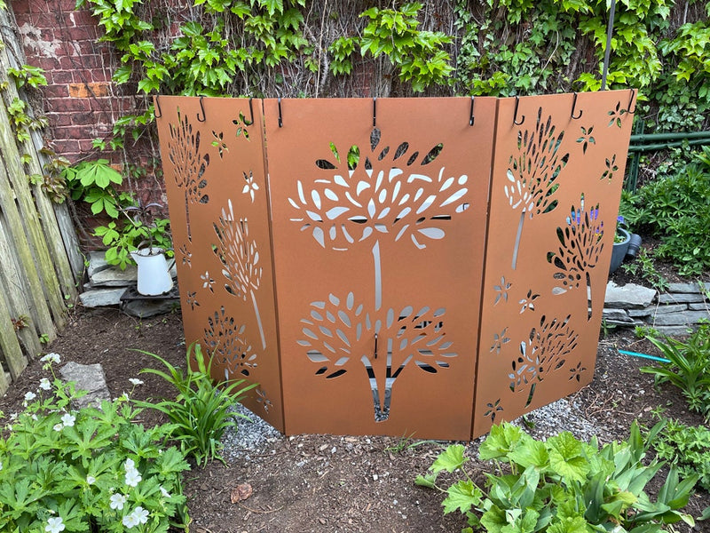 Outdoor Metal Privacy Screen Panels (60” & 72”) | Heavy-Duty Steel for Patio & Fence