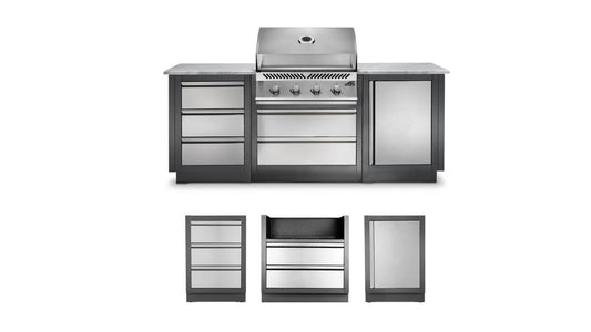Patio Elegance OASIS™ 100 Outdoor Kitchen with Built-in 500 Series 32" Gas Grill