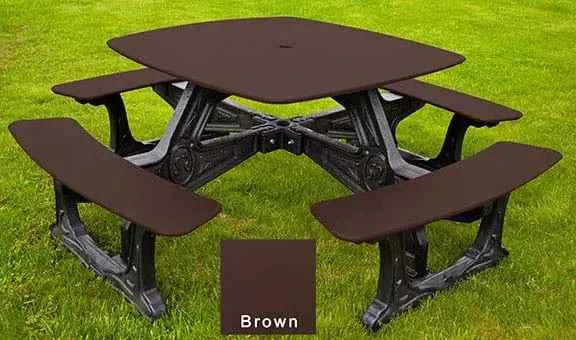 Bistro Outdoor Dining Table – 8 Seat, Recycled Plastic