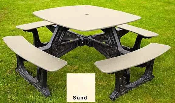 Bistro Outdoor Dining Table – 8 Seat, Recycled Plastic