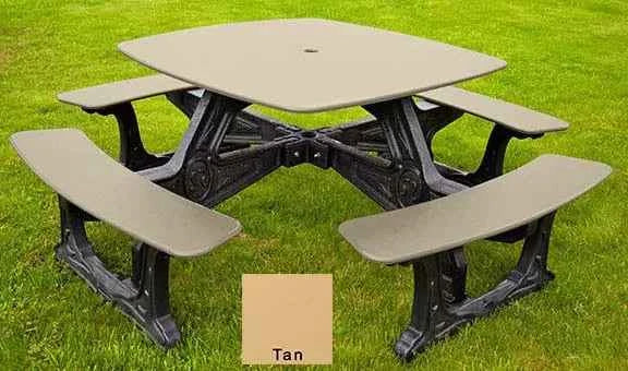 Bistro Outdoor Dining Table – 8 Seat, Recycled Plastic