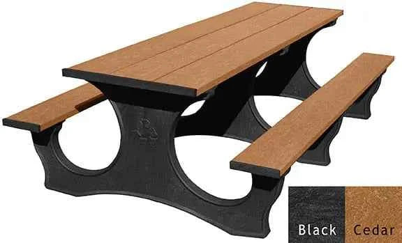 Polly Tuff Easy Access 8 Ft Picnic Table – Durable, ADA-Friendly Outdoor Seating