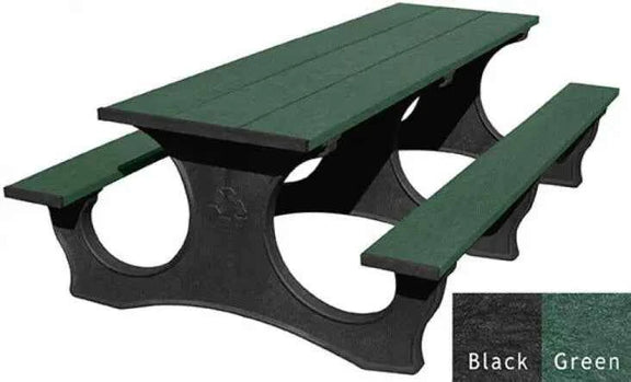 Polly Tuff Easy Access 8 Ft Picnic Table – Durable, ADA-Friendly Outdoor Seating