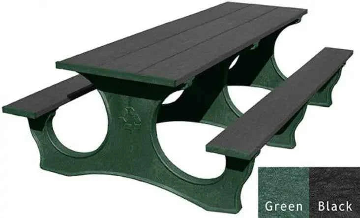 Polly Tuff Easy Access 8 Ft Picnic Table – Durable, ADA-Friendly Outdoor Seating